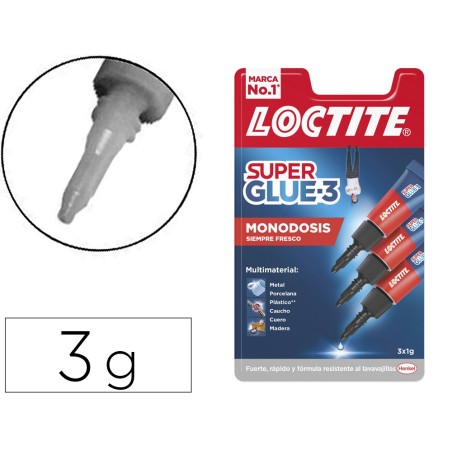 PEGAMENTO LOCTITE SUPER GLUE 3 1GR BLISTER MONO DOSIS