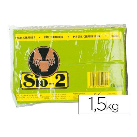 ARCILLA ARGILA SIO-2 COLOR ROJO PAQUETE DE 1,5 KG