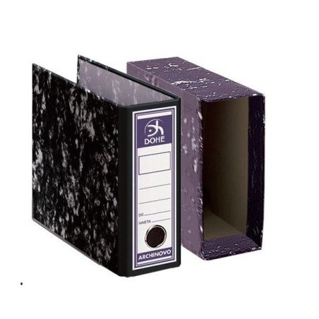 Caja archivador A-Z Dohe - Cuarto - Lomo 75 mm - Jaspeado