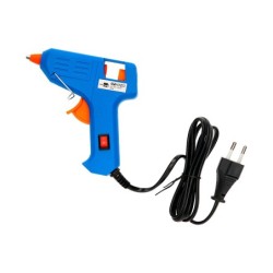 PISTOLA TERMOFUSIBLE MINI LIDERPAPEL DE 25 W CON GATILLODISPENSADOR Y 2 BARRAS DE REPUESTO DE 7 MM DIAMETRO X 100 MM