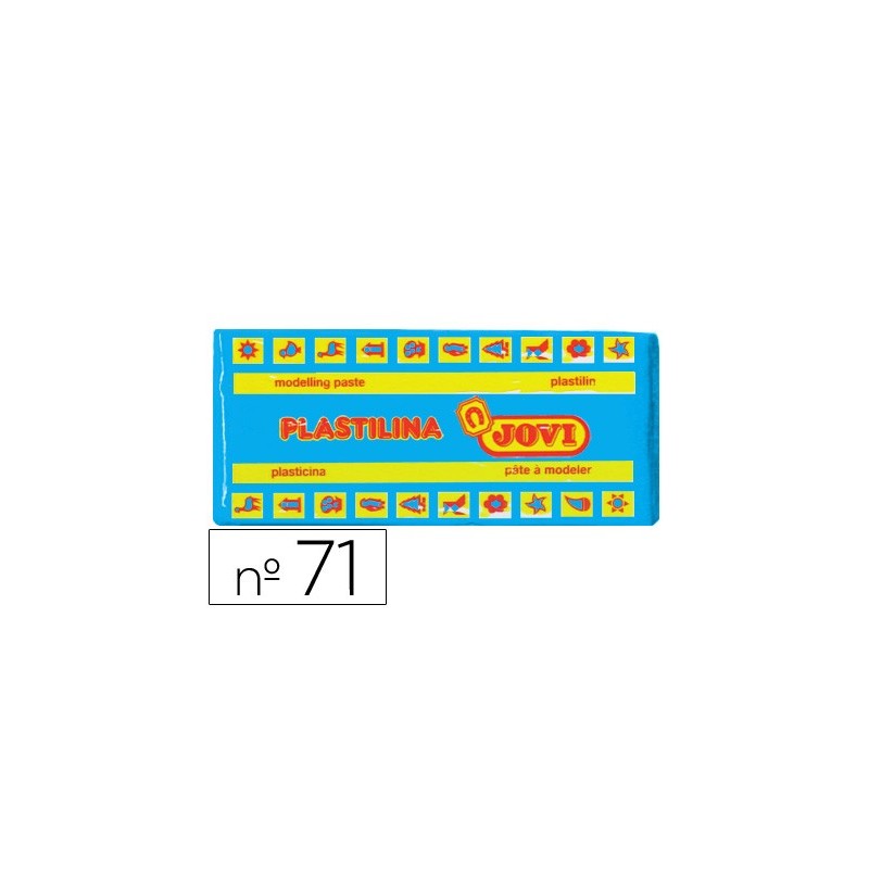 PLASTILINA JOVI 71 AZUL CLARO -UNIDAD -TAMAÑO MEDIANO
