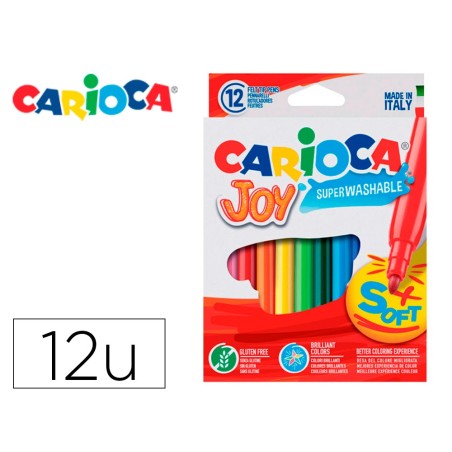 ROTULADOR CARIOCA JOY CAJA DE 12 COLORES