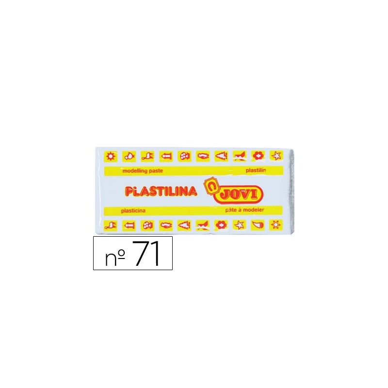 PLASTILINA JOVI 71 BLANCO -UNIDAD -TAMAÑO MEDIANO