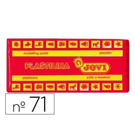 PLASTILINA JOVI 71 ROJO -UNIDAD -TAMAÑO MEDIANO