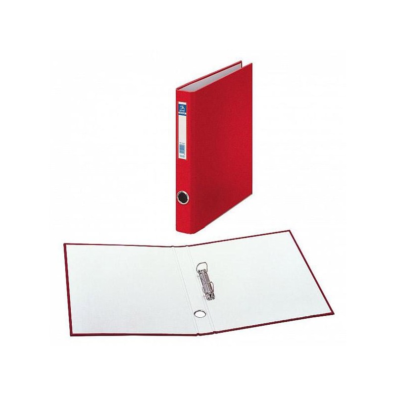 Carpeta de anillas Dohe Oficolor - 2 anillas x 25 mm - Folio - Color rojo