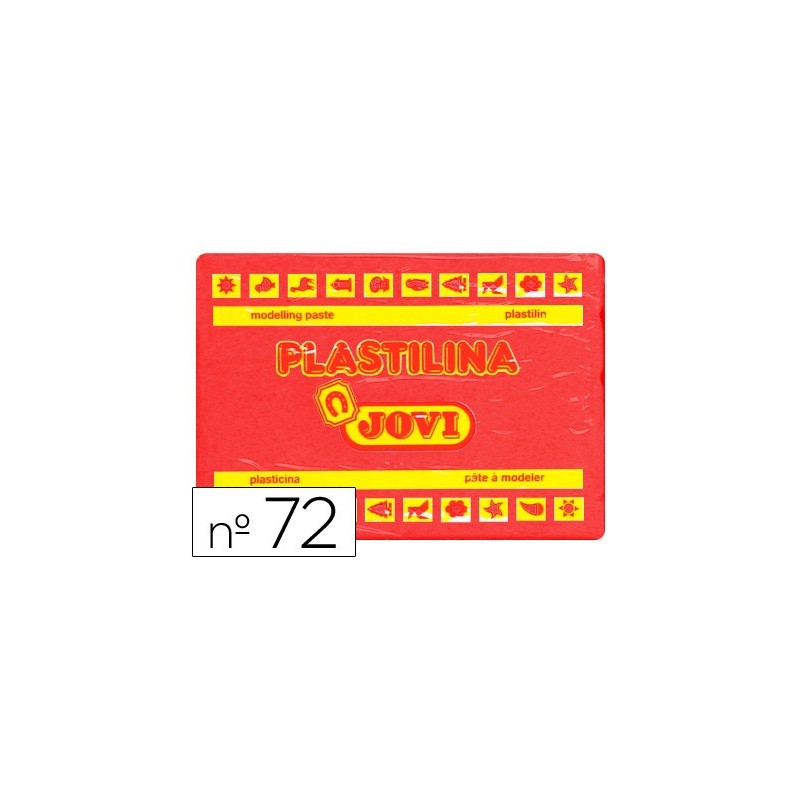 PLASTILINA JOVI 72 ROJO -UNIDAD -TAMAÑO GRANDE