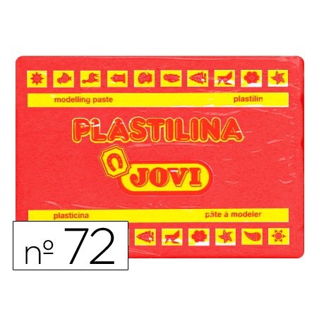PLASTILINA JOVI 72 ROJO -UNIDAD -TAMAÑO GRANDE
