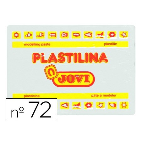 PLASTILINA JOVI 72 BLANCO -UNIDAD -TAMAÑO GRANDE