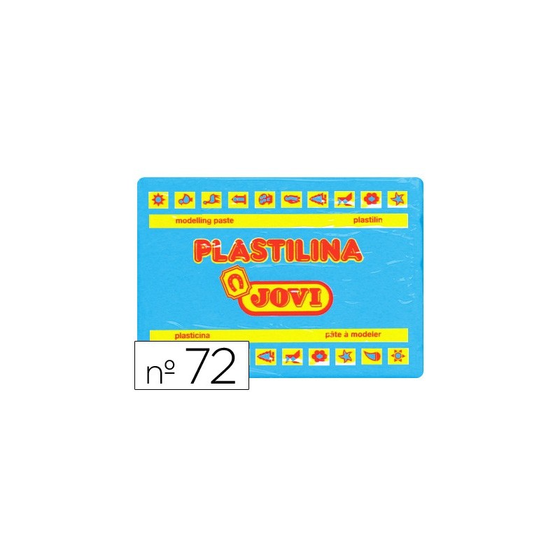 PLASTILINA JOVI 72 AZUL CLARO -UNIDAD -TAMAÑO GRANDE