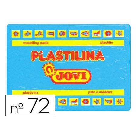 PLASTILINA JOVI 72 AZUL CLARO -UNIDAD -TAMAÑO GRANDE