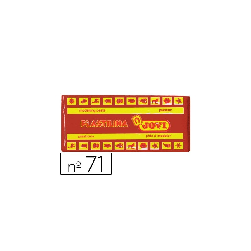 PLASTILINA JOVI 71 MARRON -UNIDAD -TAMAÑO MEDIANO