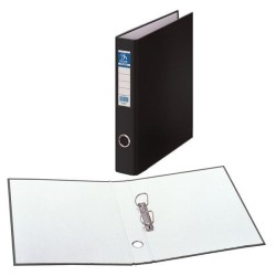 Carpeta de anillas Dohe Oficolor - 2 anillas x 40 mm - Folio - Color negro
