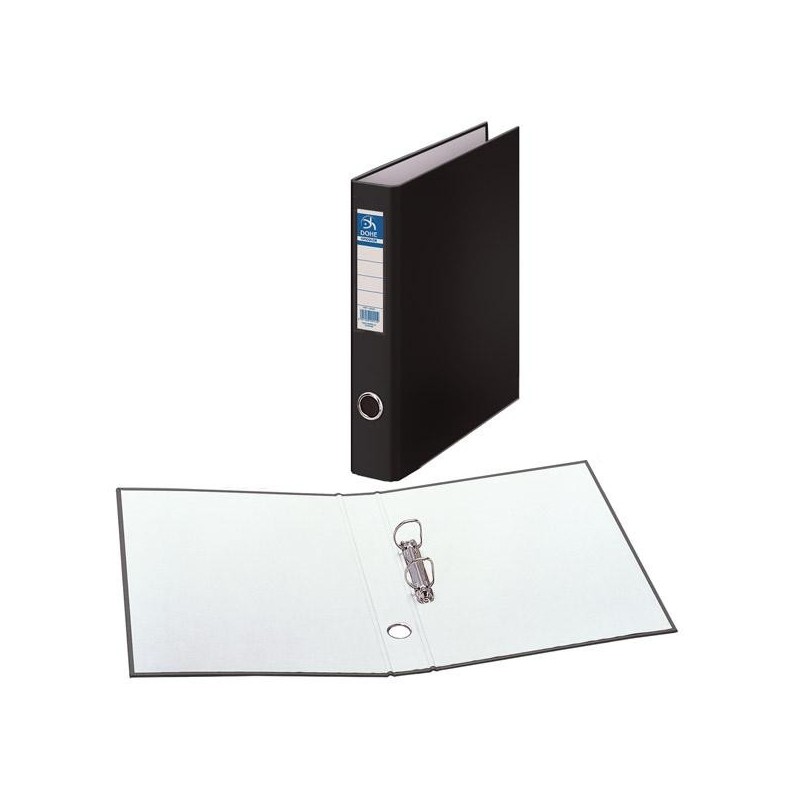 Carpeta de anillas Dohe Oficolor - 2 anillas x 40 mm - Folio - Color negro