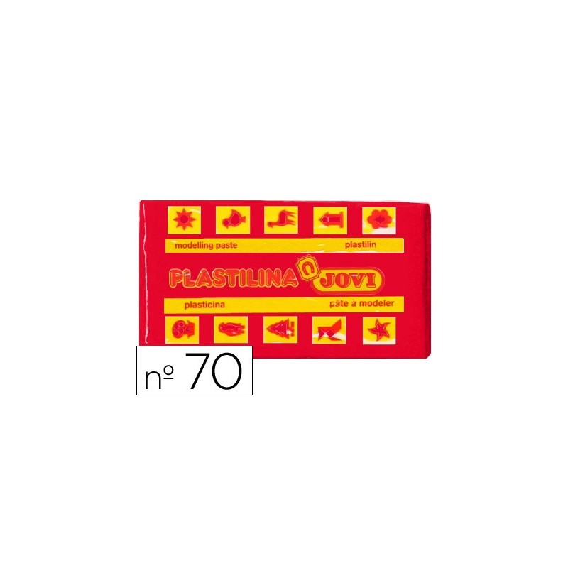 PLASTILINA JOVI 70 ROJO -UNIDAD -TAMAÑO PEQUEÑO
