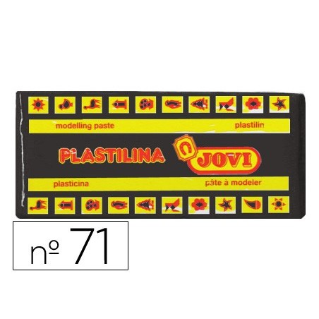 PLASTILINA JOVI 71 NEGRO -UNIDAD -TAMAÑO MEDIANO
