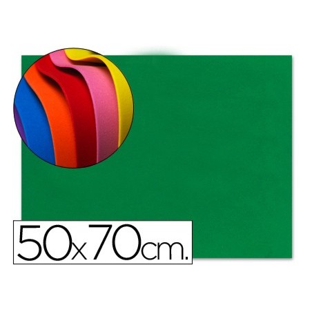 GOMA EVA LIDERPAPEL 50X70CM 60G/M2 ESPESOR 1.5MM VERDE