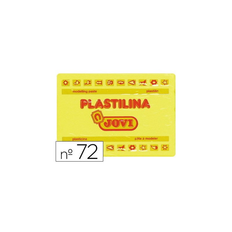 PLASTILINA JOVI 72 AMARILLO CLARO -UNIDAD -TAMAÑO GRANDE