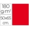 CARTULINA LIDERPAPEL 50X65 CM 180G/M2 ROJO