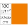 CARTULINA LIDERPAPEL 50X65 CM 180G/M2 NARANJA PAQUETE DE 25