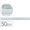 REGLA Q-CONNECT METALICA ALUMINIO 50 CM