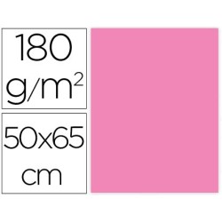 CARTULINA LIDERPAPEL 50X65 CM 180G/M2 ROSA PAQUETE DE 25
