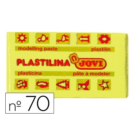 PLASTILINA JOVI 70 AMARILLO CLARO -UNIDAD -TAMAÑO PEQUEÑO