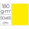 CARTULINA LIDERPAPEL 50X65 CM 180G/M2 AMARILLO LIMON PAQUETE DE 25