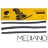 CARBONCILLO ARTIST MEDIANOS 5-6 MM CAJA DE 6 UNIDADES