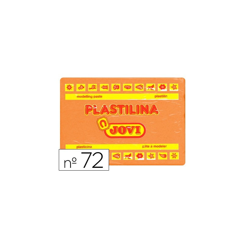 PLASTILINA JOVI 72 NARANJA -UNIDAD -TAMAÑO GRANDE