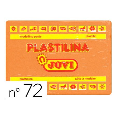 PLASTILINA JOVI 72 NARANJA -UNIDAD -TAMAÑO GRANDE