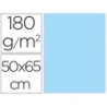 CARTULINA LIDERPAPEL 50X65 CM 180G/M2 AZUL PAQUETE DE 25