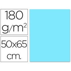 CARTULINA LIDERPAPEL 50X65 CM 180G/M2 CELESTE (PACK INDIVISIBLE 5 UDS)