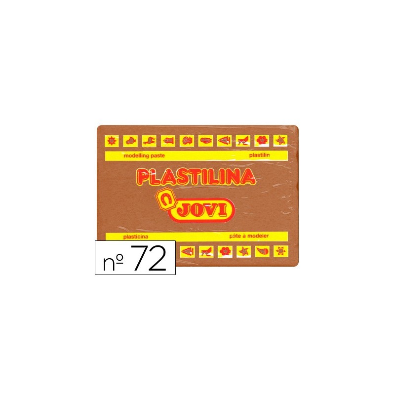 PLASTILINA JOVI 72 MARRON -UNIDAD -TAMAÑO GRANDE
