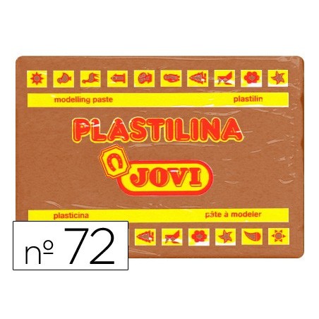 PLASTILINA JOVI 72 MARRON -UNIDAD -TAMAÑO GRANDE
