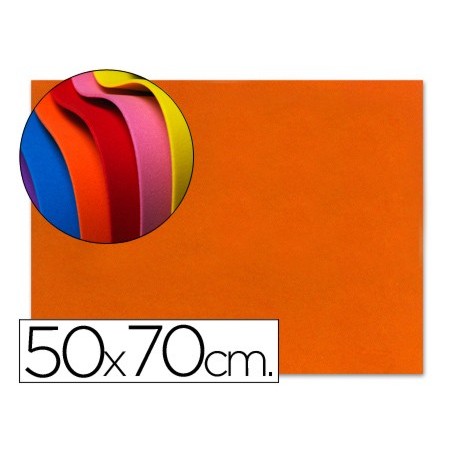 GOMA EVA LIDERPAPEL 50X70CM 60G/M2 ESPESOR 1.5MM NARANJA