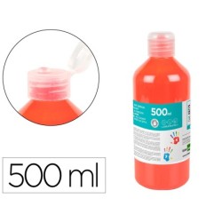 PINTURA DEDOS LIDERPAPEL BOTELLA DE 500 ML ROJO