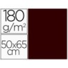 CARTULINA LIDERPAPEL 50X65 CM 180 GR MARRON ESCOLAR PAQUETE DE 25