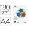 CARTULINA LIDERPAPEL A4 180G/M2 AZUL PAQUETE DE 100 HOJAS