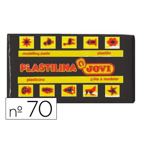 PLASTILINA JOVI 70 NEGRO -UNIDAD -TAMAÑO PEQUEÑO