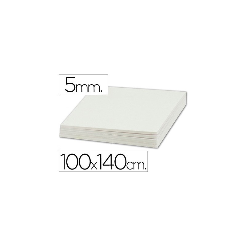 CARTON PLUMA LIDERPAPEL DOBLE CARA 100X140 CM ESPESOR 5 MM