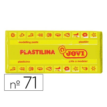 PLASTILINA JOVI 71 AMARILLO OSCURO -UNIDAD -TAMAÑO MEDIANO