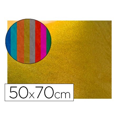 GOMA EVA LIDERPAPEL 50X70 CM ESPESOR 2 MM METALIZADA ORO