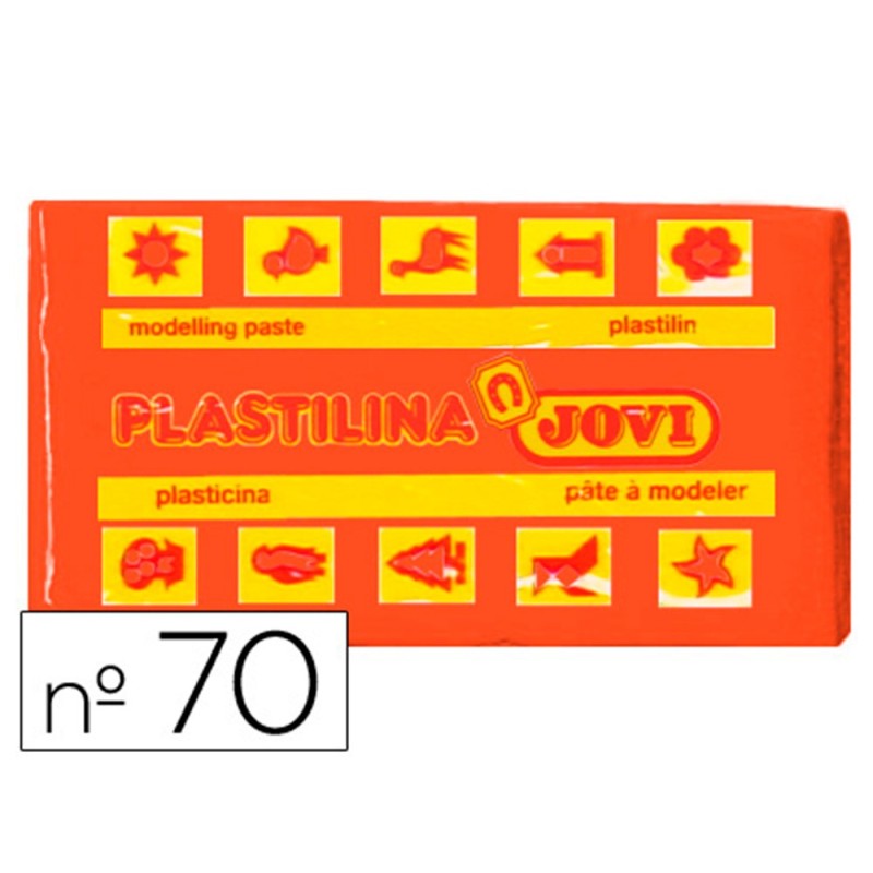 PLASTILINA JOVI 70 NARANJA -UNIDAD -TAMAÑO PEQUEÑO