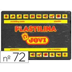 PLASTILINA JOVI 72 NEGRO -UNIDAD -TAMAÑO GRANDE