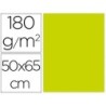 CARTULINA LIDERPAPEL 50X65 CM 180G/M2 VERDE PISTACHO PAQUETEDE 25