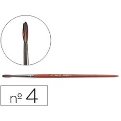 PINCELES ACUARELA LIDERPAPEL N  4 -VIROLA CROMADA PELO ENGOMADO