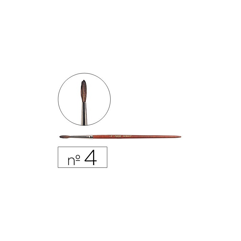 PINCELES ACUARELA LIDERPAPEL N  4 -VIROLA CROMADA PELO ENGOMADO