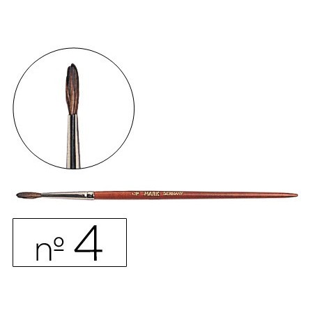 PINCELES ACUARELA LIDERPAPEL N  4 -VIROLA CROMADA PELO ENGOMADO