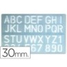 PLANTILLA LIDERPAPEL ROTULACION 1600 LETRAS Y NUMEROS 30 MM