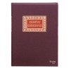 Libro cuentas corrientes Dohe - Folio natural - 100 g - 100 hojas - Color burdeos